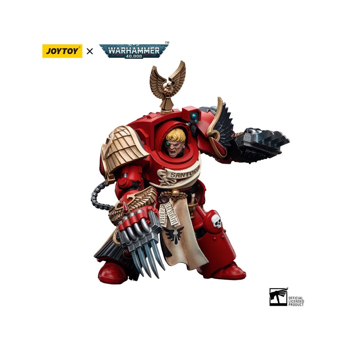 JoyToy Space Marine - Angeli del Sangue - Terminatori d'assalto Sergente Santoro 1/18 - Warhammer 40K