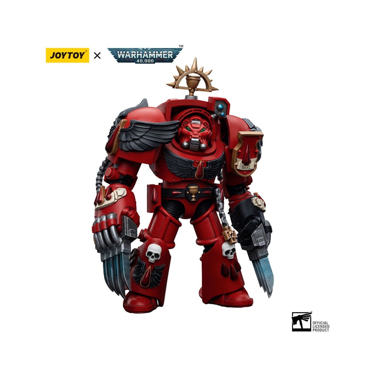 JoyToy Space Marine - Angeli del Sangue - Terminatori d'assalto Fratello Tyborel 1/18 - Warhammer 40K