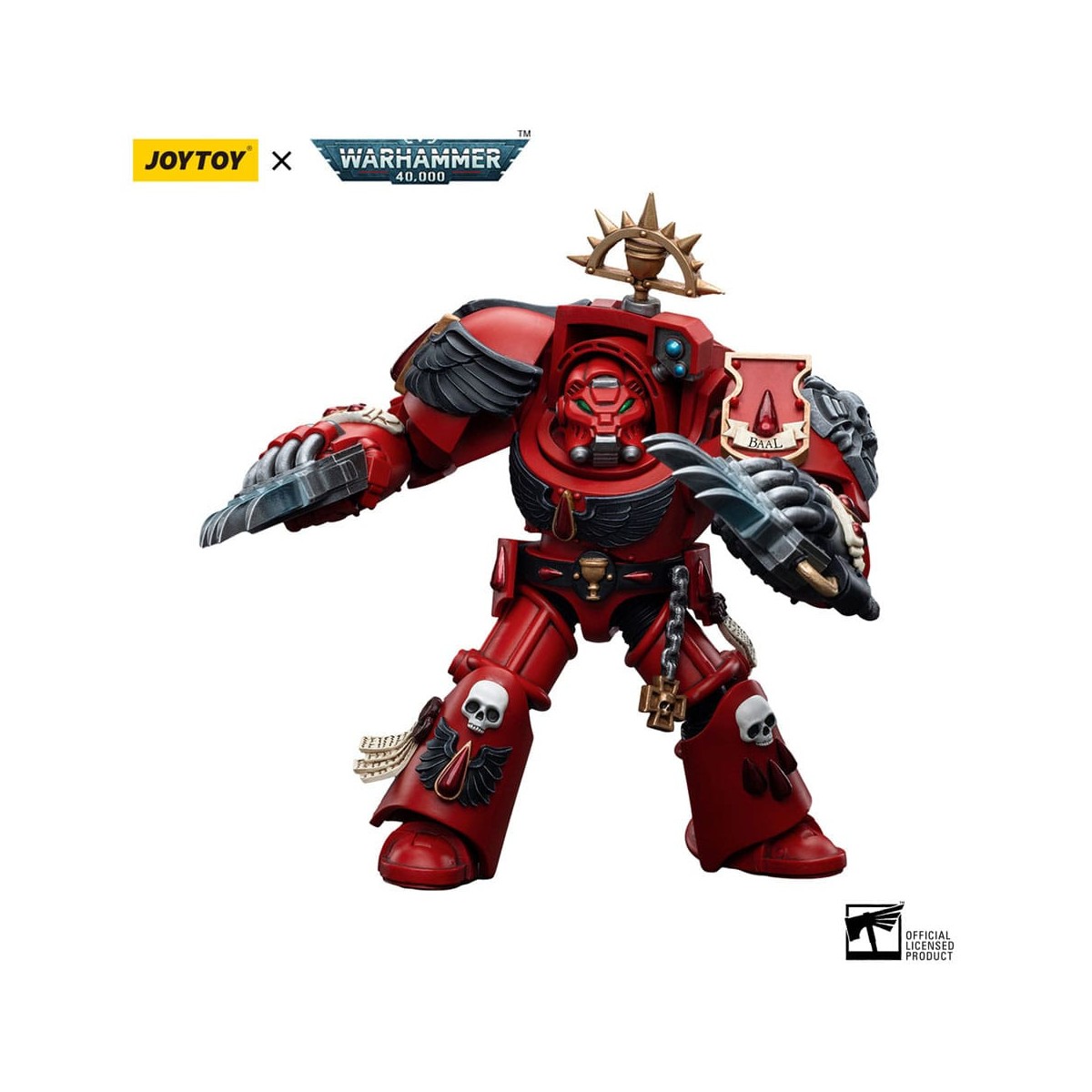 JoyToy Space Marine - Angeli del Sangue - Terminatori d'assalto Fratello Tyborel 1/18 - Warhammer 40K
