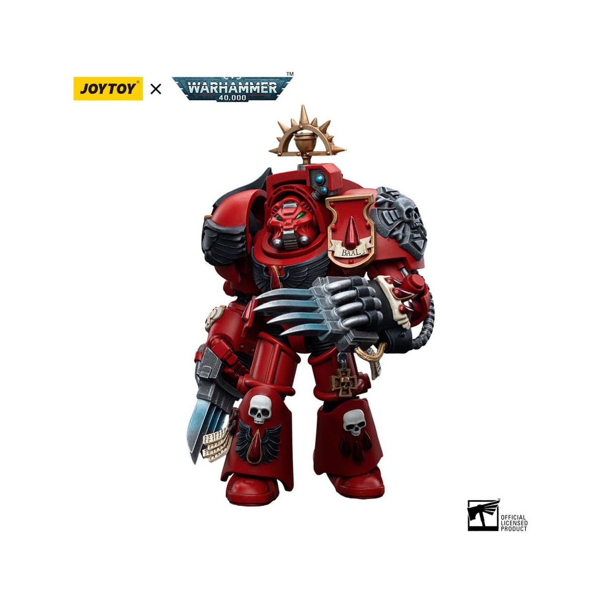 JoyToy Space Marine - Angeli del Sangue - Terminatori d'assalto Fratello Tyborel 1/18 - Warhammer 40K