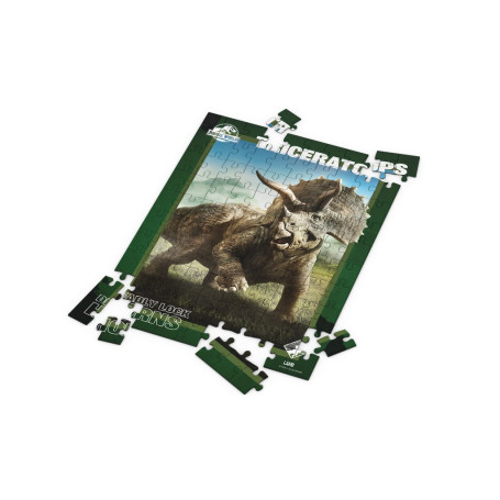 SD Toys - Puzzle Jurassic World effetto 3D - Triceratopo 100 pezzi