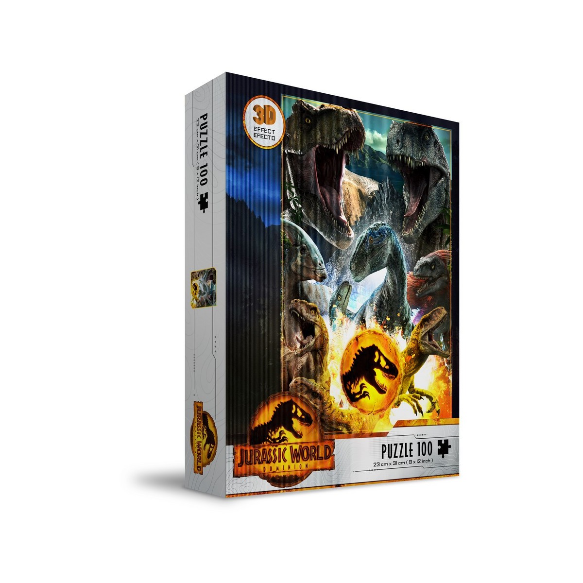 SD Toys - Puzzle Jurassic World effetto 3D - Compo Carnivoro 100 pz