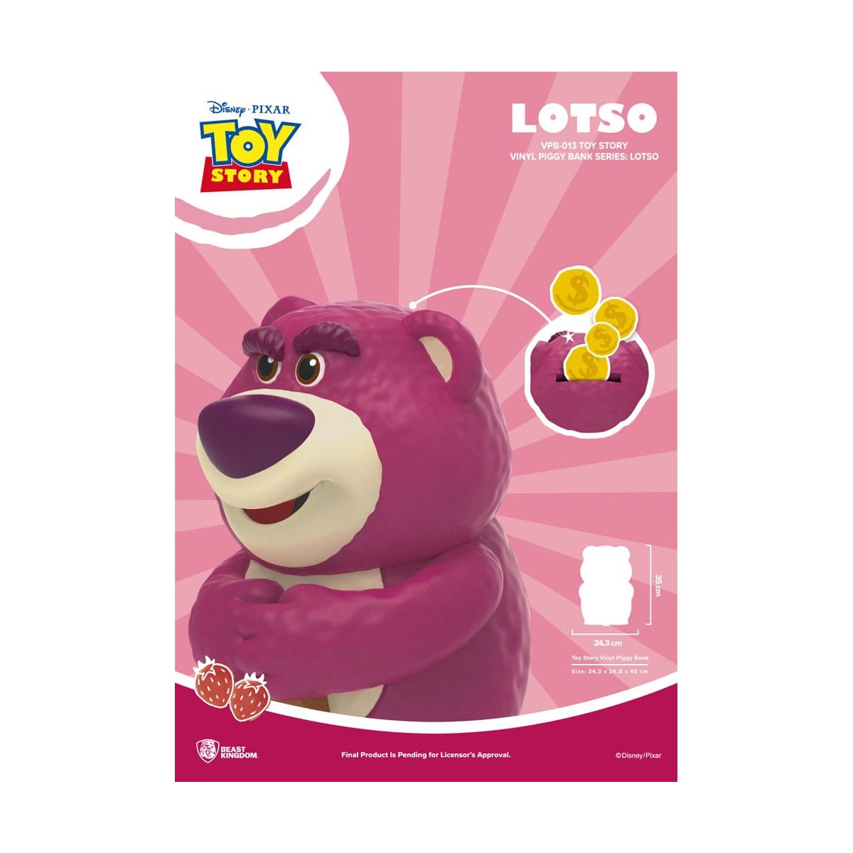 Salvadanaio gigante Beast Kingdom Toy Story 3 - Lotso