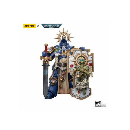 JoyToy - Space Marines - Ultramarines - Capitano Primaris con scudo e spada di potere 1/18 - Warhammer 40K