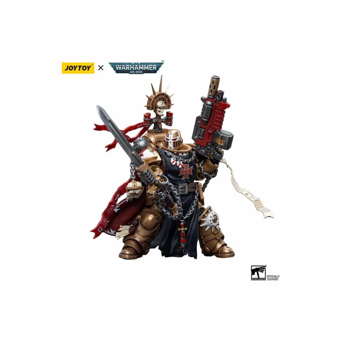 JoyToy Space Marine - Templari Neri - Alto Maresciallo Helbrecht 1/18 - Warhammer 40K