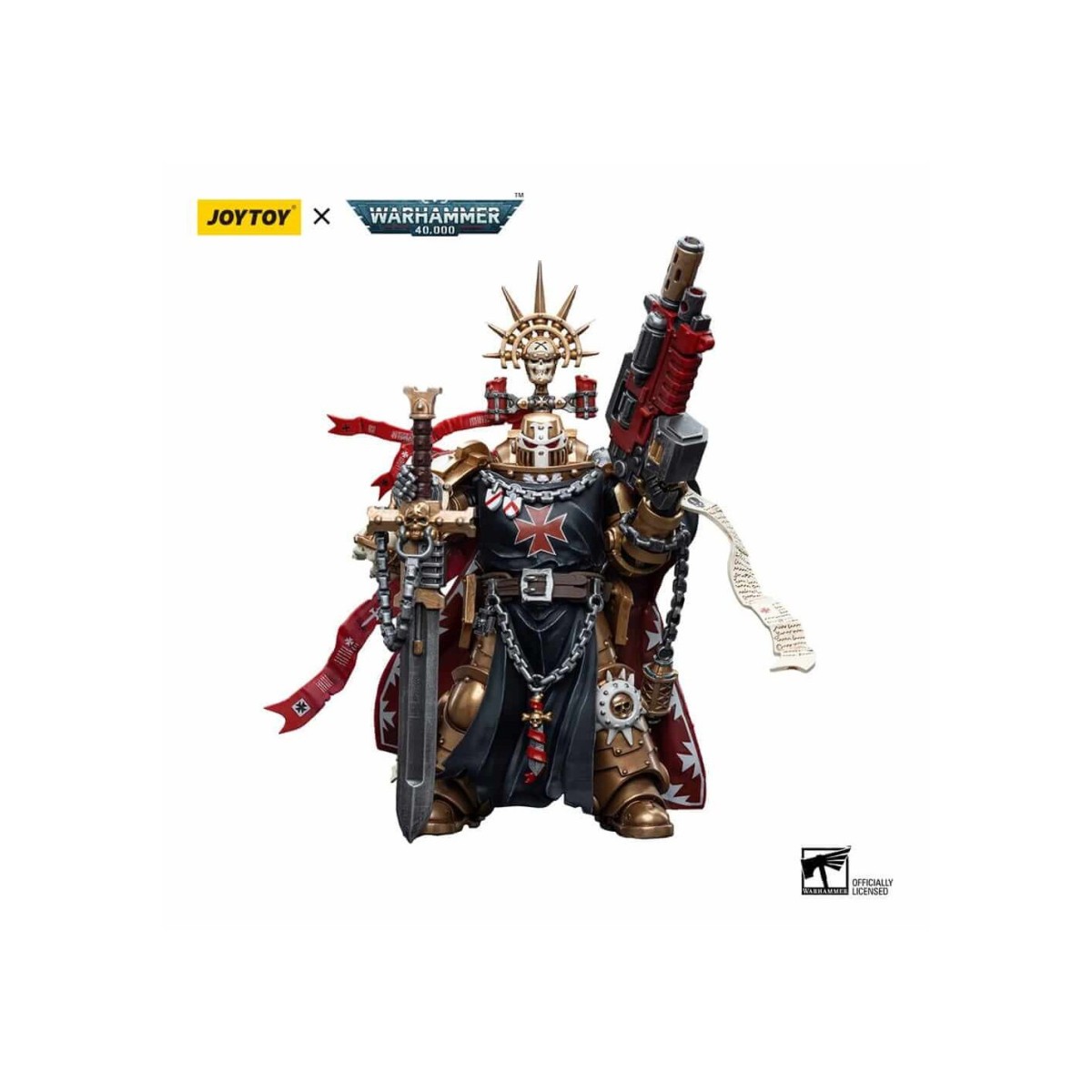 JoyToy Space Marine - Templari Neri - Alto Maresciallo Helbrecht 1/18 - Warhammer 40K