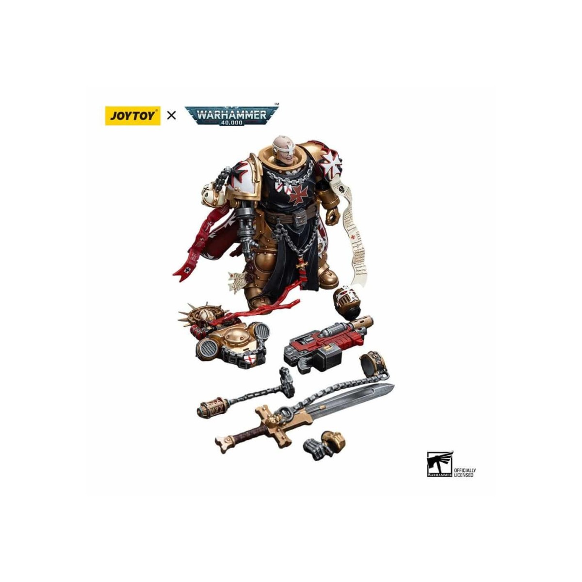 JoyToy Space Marine - Templari Neri - Alto Maresciallo Helbrecht 1/18 - Warhammer 40K