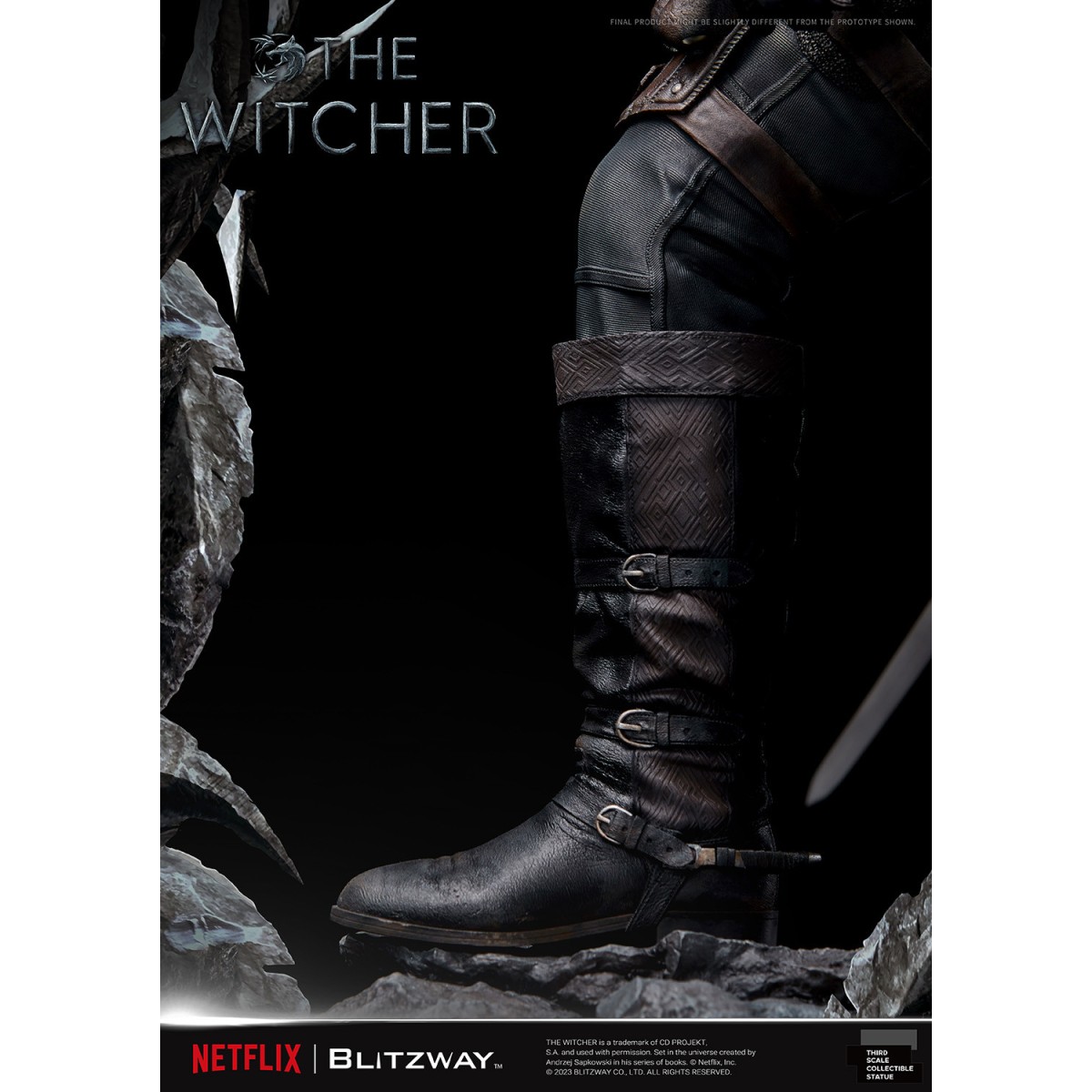 Blitzway - Statua di Geralt di Rivia 1/3 in scala infinita - The Witcher 