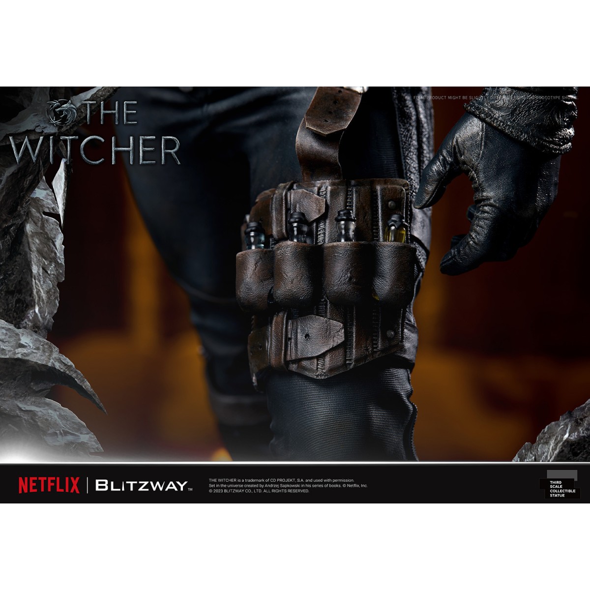 Blitzway - Statua di Geralt di Rivia 1/3 in scala infinita - The Witcher 