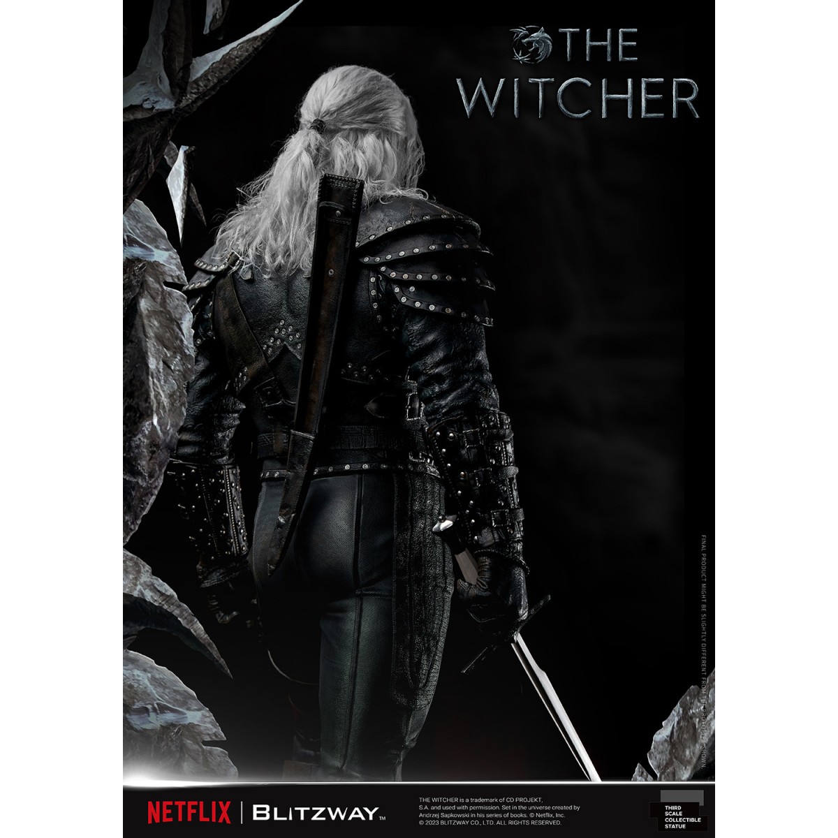 Blitzway - Statua di Geralt di Rivia 1/3 in scala infinita - The Witcher 