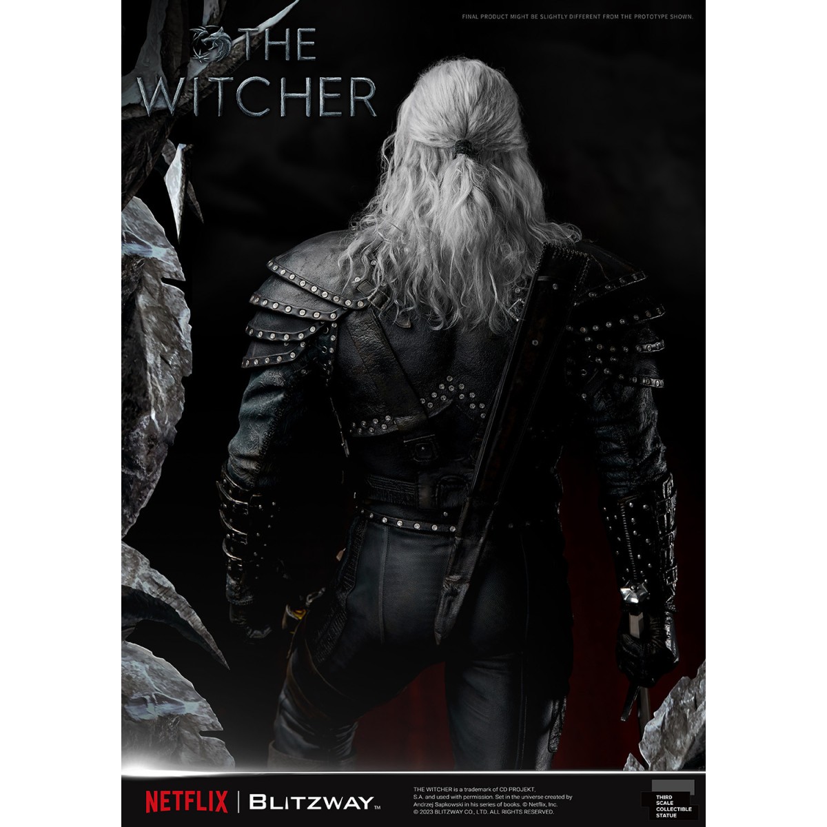 Blitzway - Statua di Geralt di Rivia 1/3 in scala infinita - The Witcher 