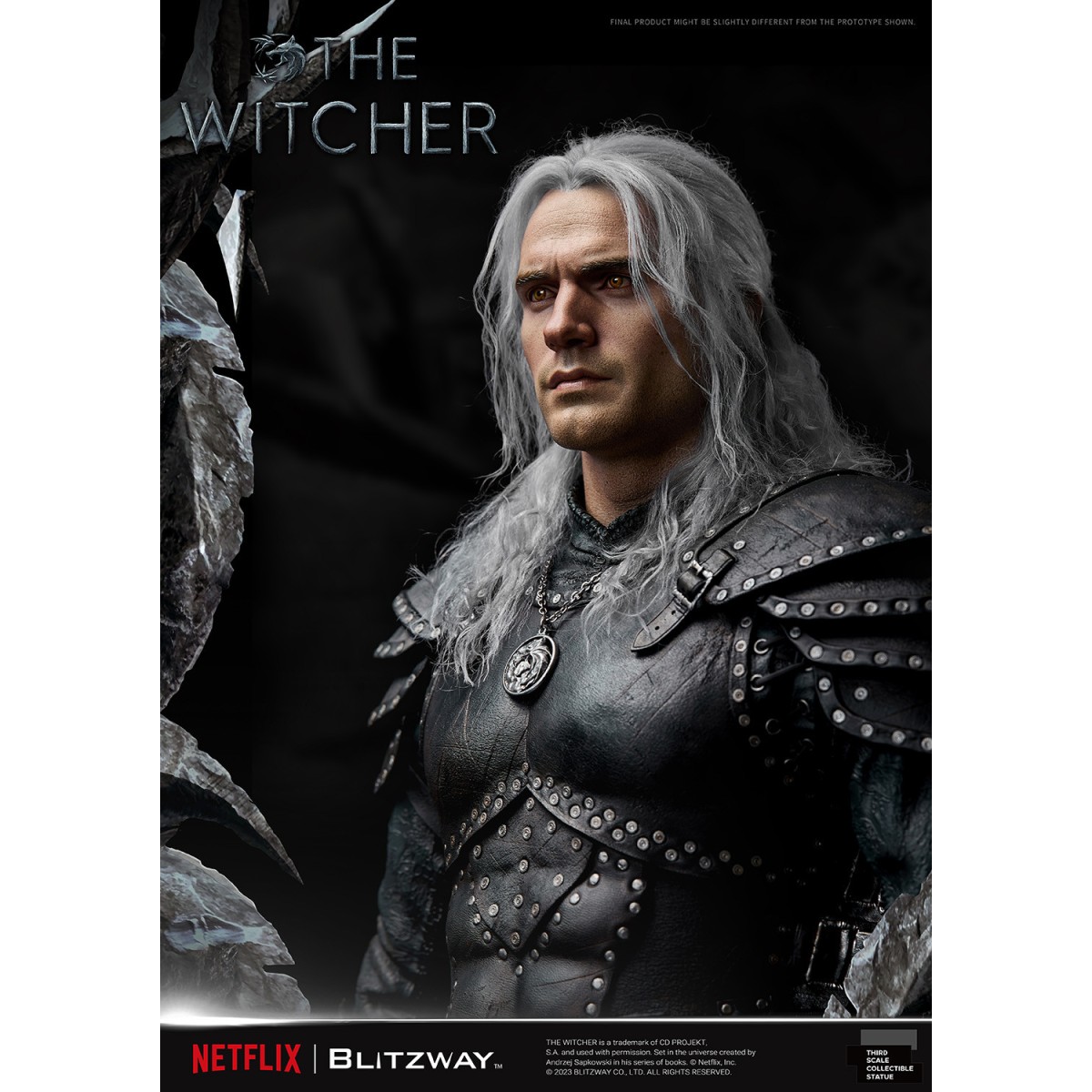 Blitzway - Statua di Geralt di Rivia 1/3 in scala infinita - The Witcher 