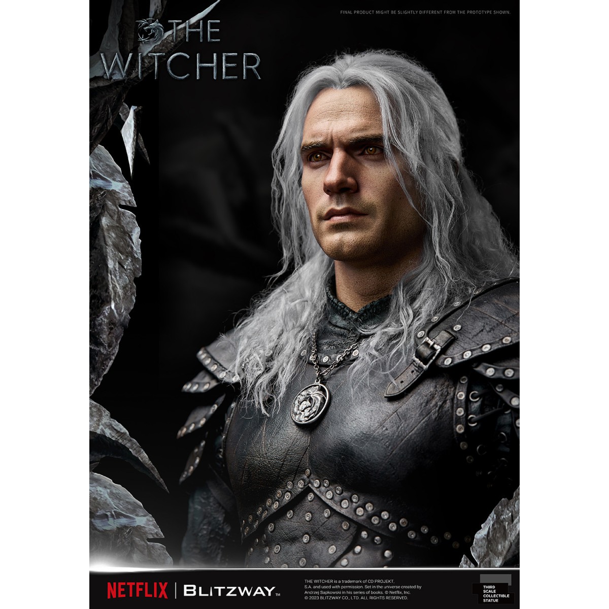Blitzway - Statua di Geralt di Rivia 1/3 in scala infinita - The Witcher 