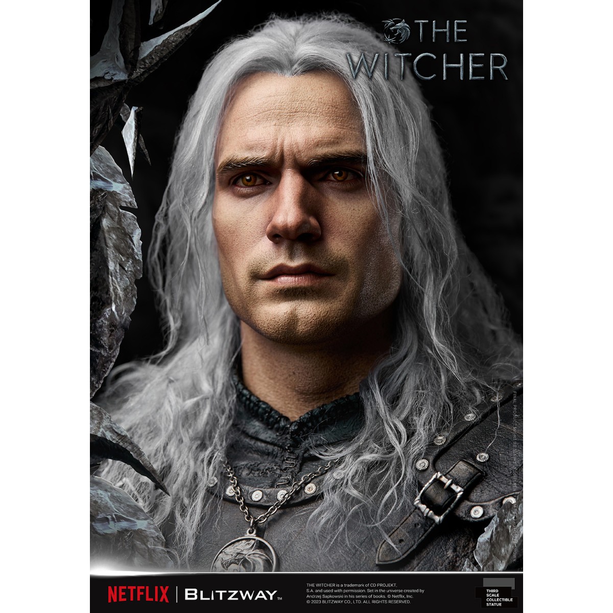 Blitzway - Statua di Geralt di Rivia 1/3 in scala infinita - The Witcher 