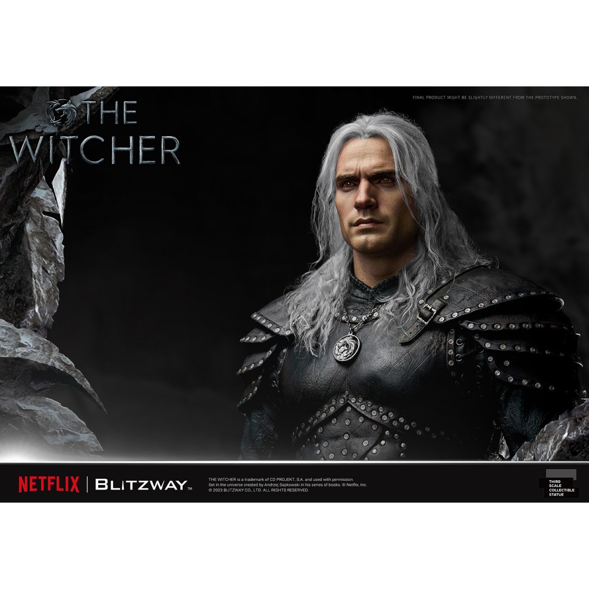 Blitzway - Statua di Geralt di Rivia 1/3 in scala infinita - The Witcher 