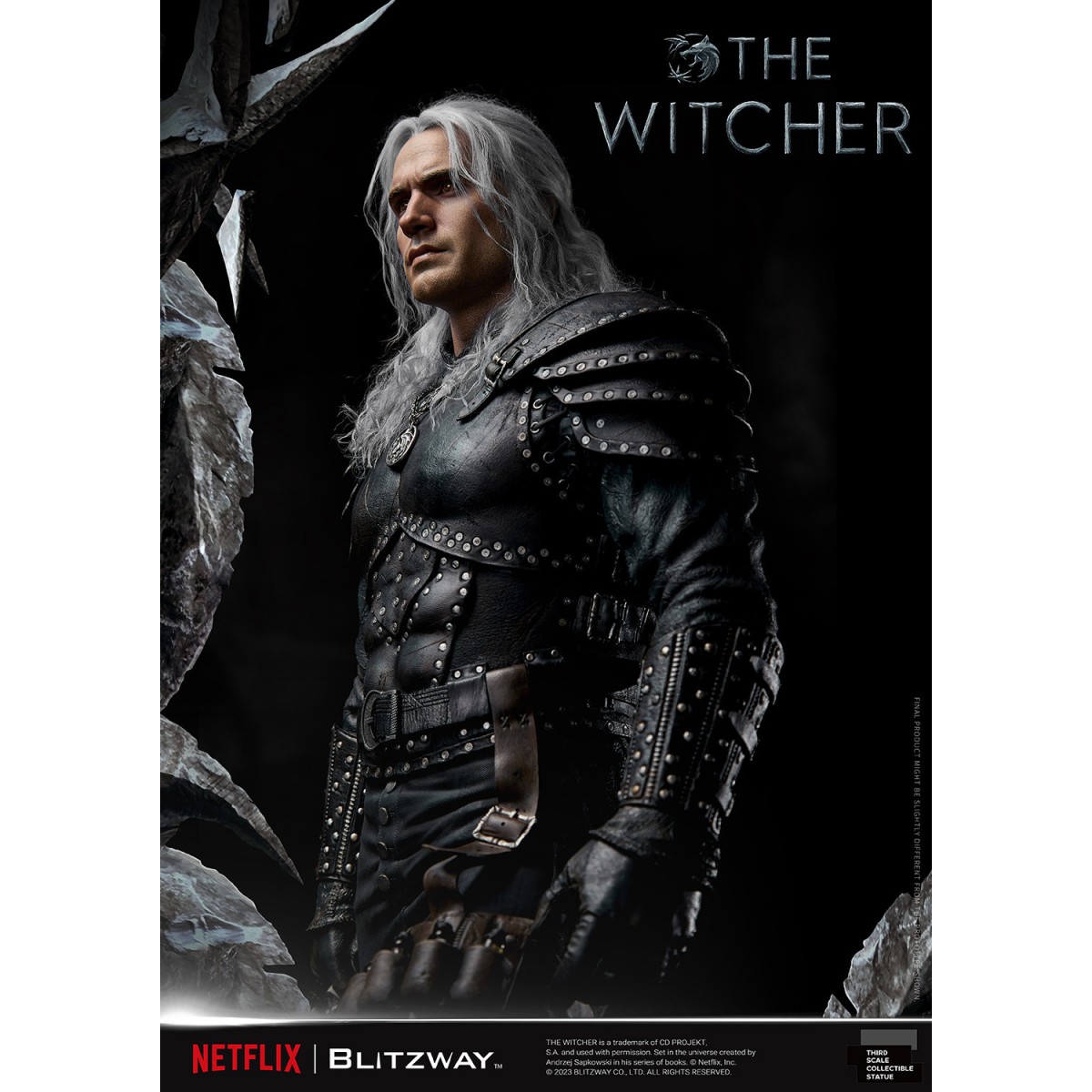 Blitzway - Statua di Geralt di Rivia 1/3 in scala infinita - The Witcher 