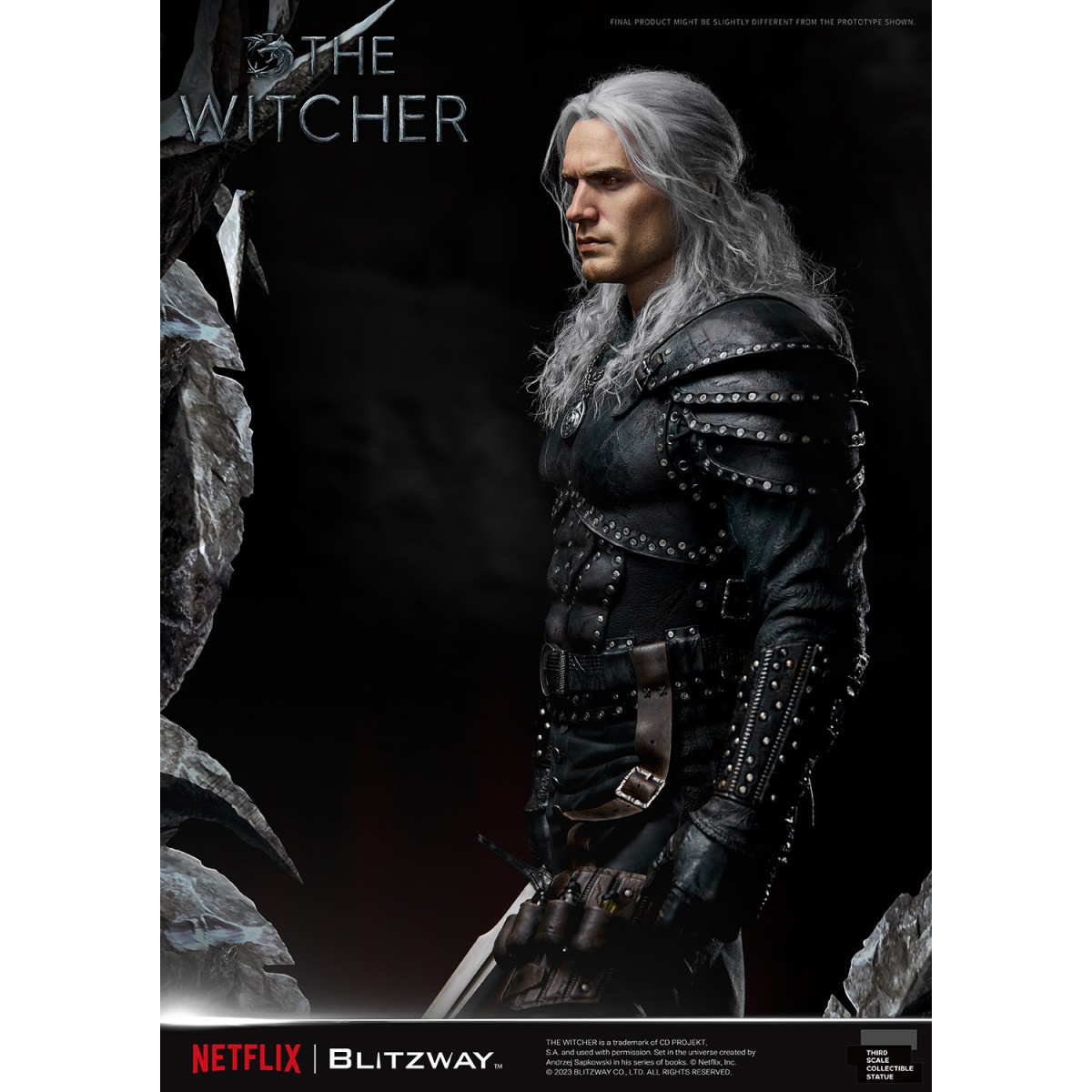 Blitzway - Statua di Geralt di Rivia 1/3 in scala infinita - The Witcher 
