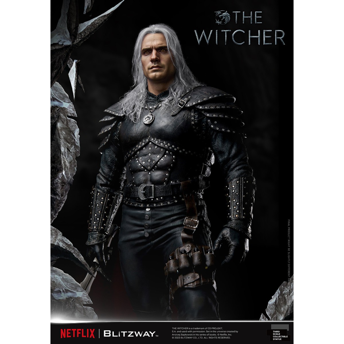 Blitzway - Statua di Geralt di Rivia 1/3 in scala infinita - The Witcher 