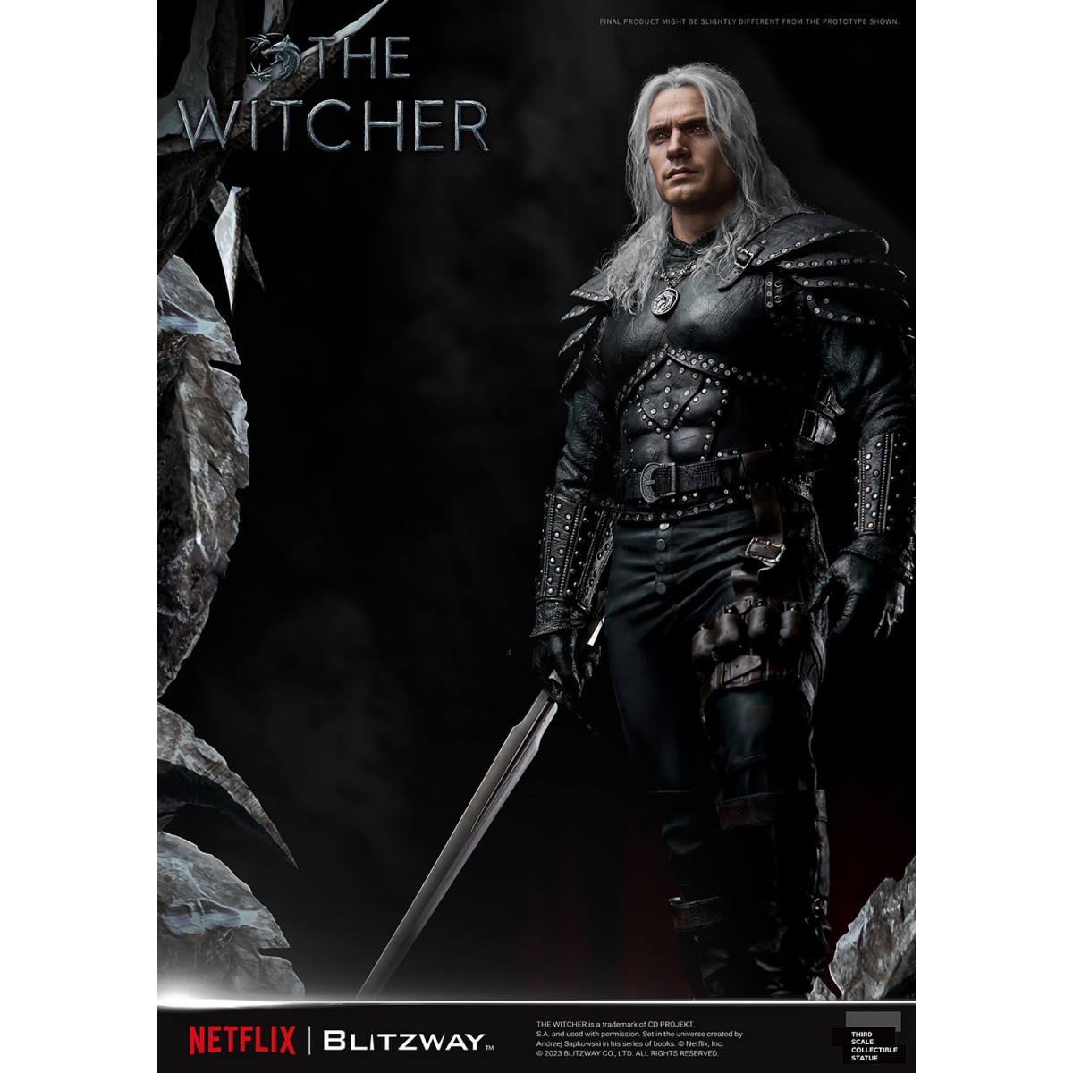 Blitzway - Statua di Geralt di Rivia 1/3 in scala infinita - The Witcher 