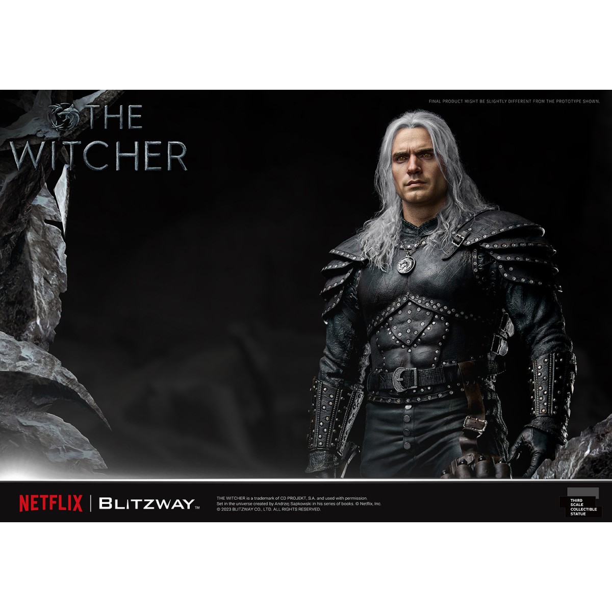 Blitzway - Statua di Geralt di Rivia 1/3 in scala infinita - The Witcher 
