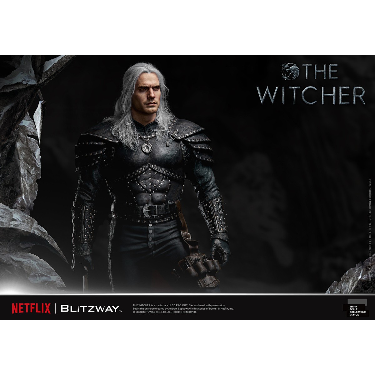 Blitzway - Statua di Geralt di Rivia 1/3 in scala infinita - The Witcher 