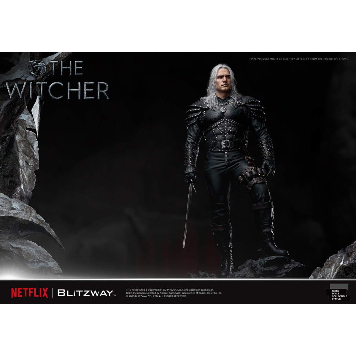 Blitzway - Statua di Geralt di Rivia 1/3 in scala infinita - The Witcher 