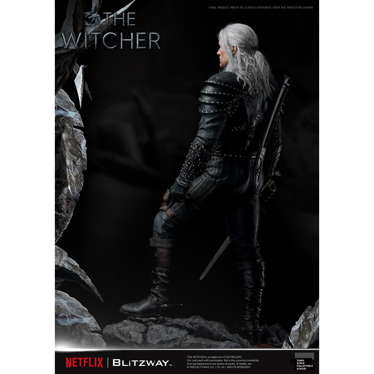Blitzway - Statua di Geralt di Rivia 1/3 in scala infinita - The Witcher 