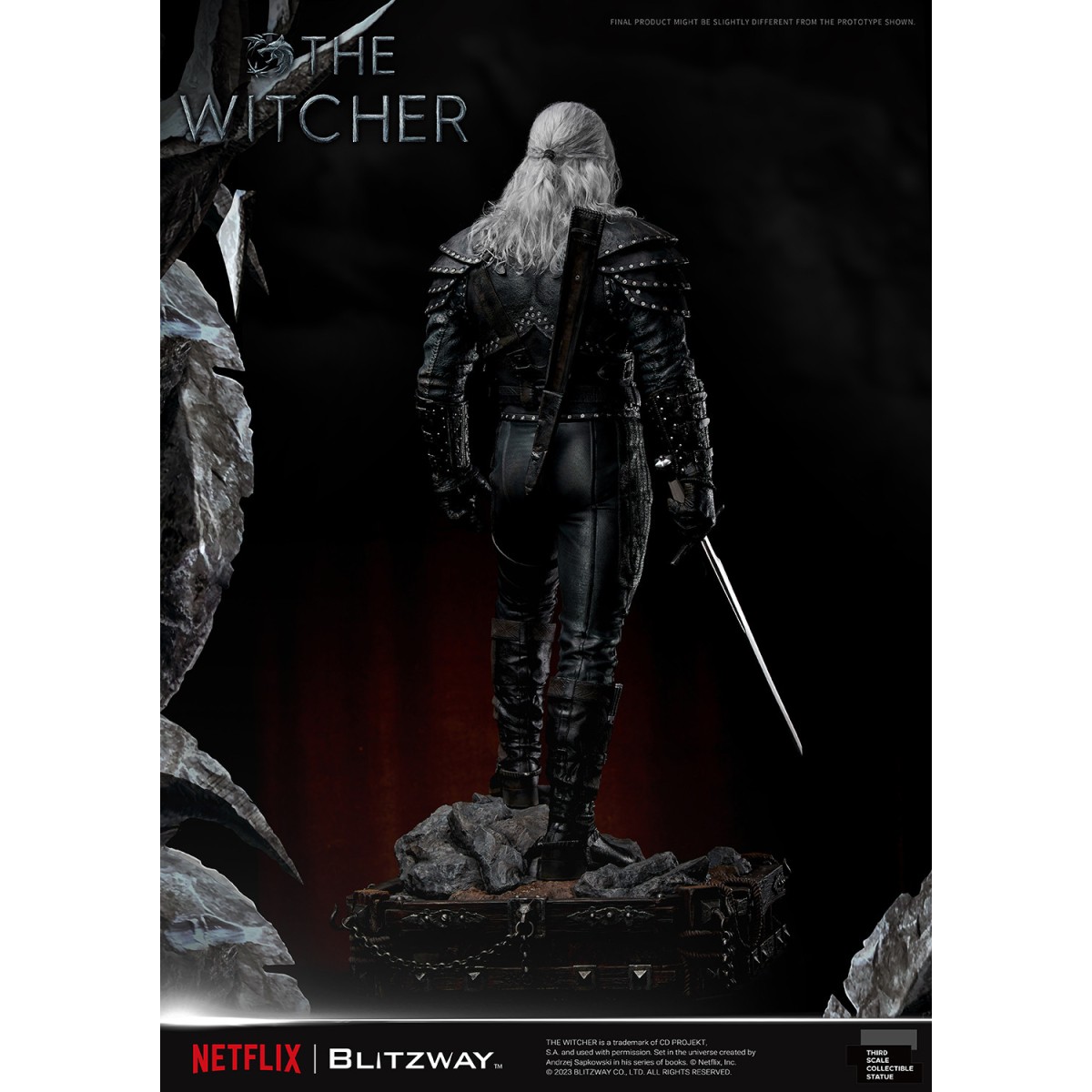Blitzway - Statua di Geralt di Rivia 1/3 in scala infinita - The Witcher 