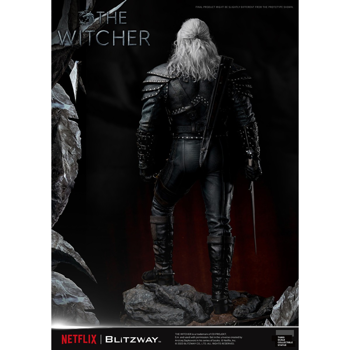 Blitzway - Statua di Geralt di Rivia 1/3 in scala infinita - The Witcher 