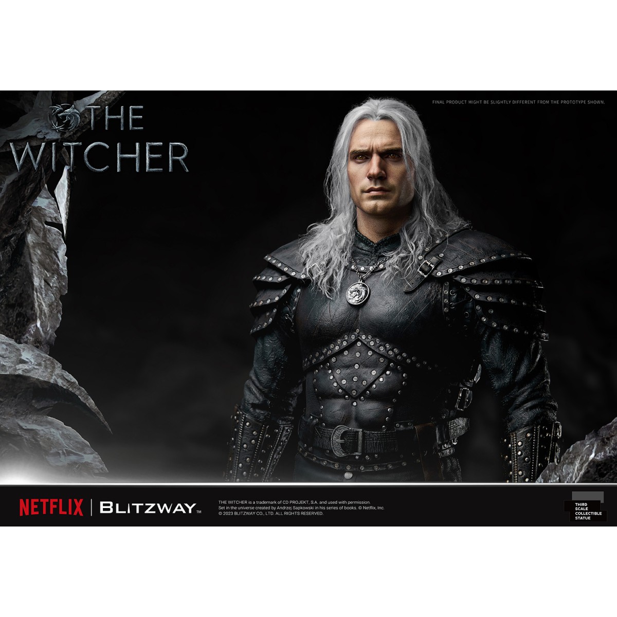 Blitzway - Statua di Geralt di Rivia 1/3 in scala infinita - The Witcher 