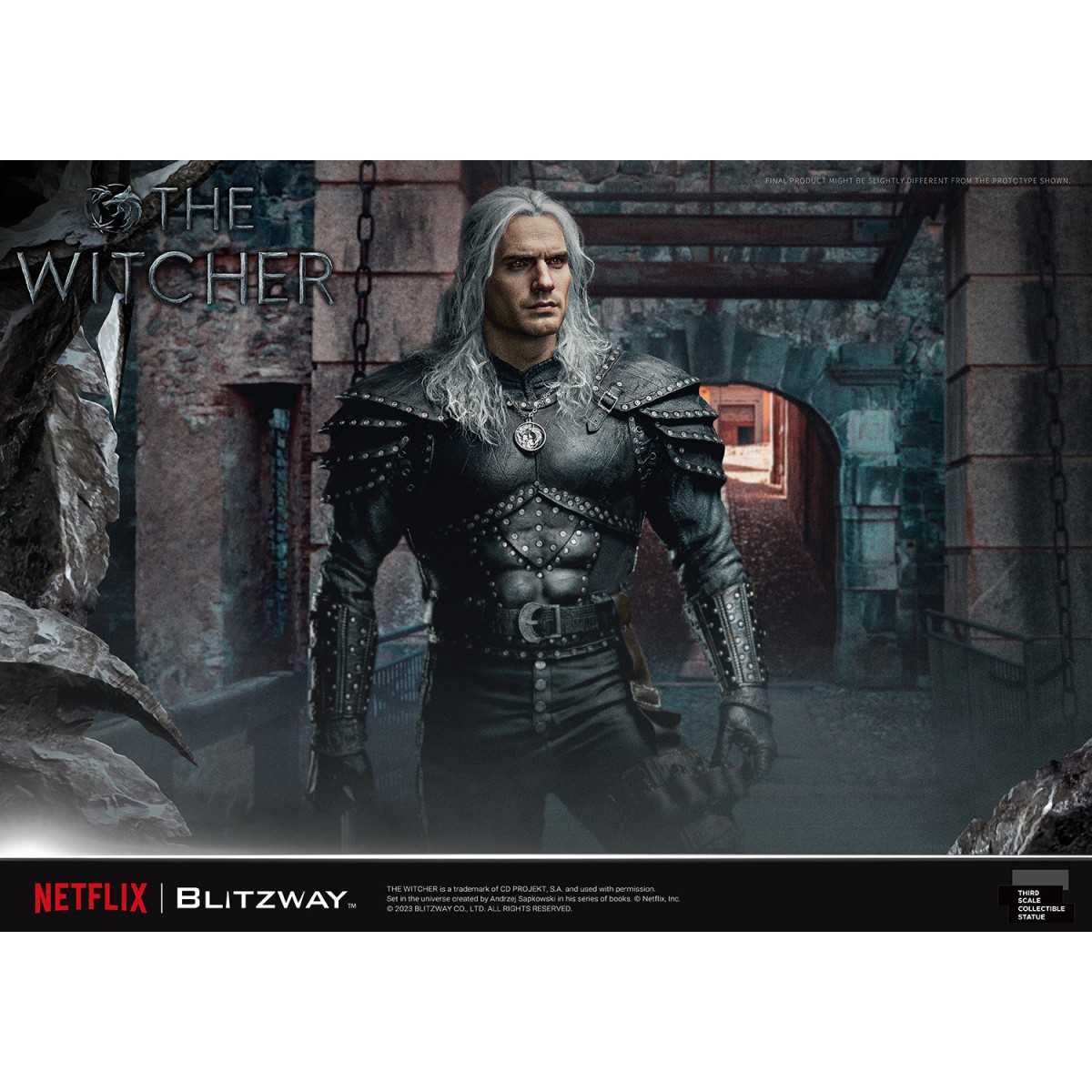 Blitzway - Statua di Geralt di Rivia 1/3 in scala infinita - The Witcher 