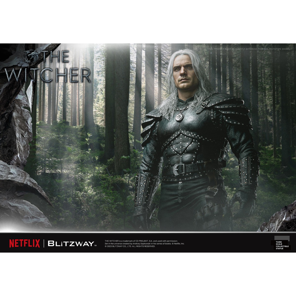 Blitzway - Statua di Geralt di Rivia 1/3 in scala infinita - The Witcher 