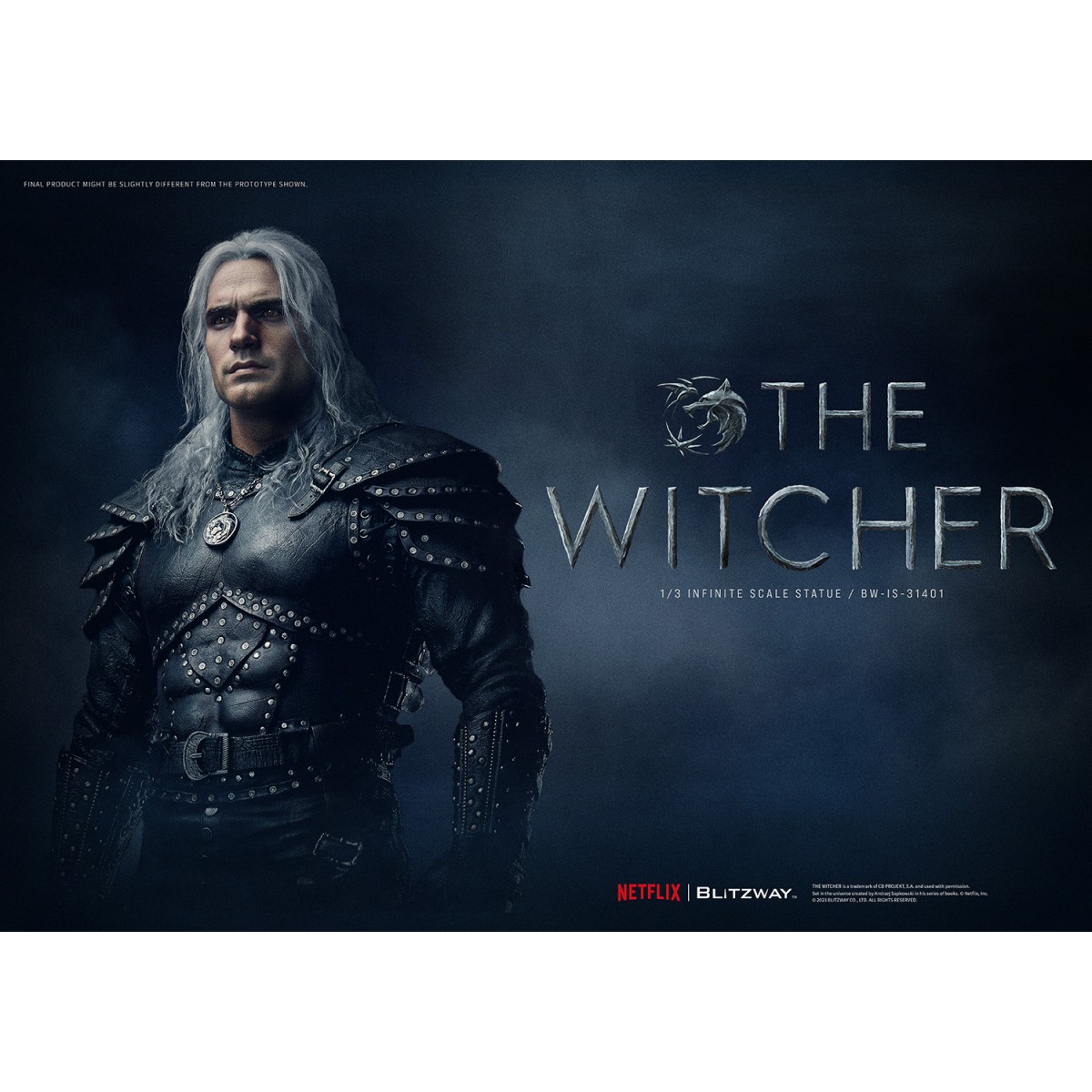 Blitzway - Statua di Geralt di Rivia 1/3 in scala infinita - The Witcher 