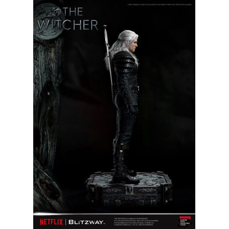 Blitzway - Statua di Geralt di Rivia 1/4 in scala superba - The Witcher