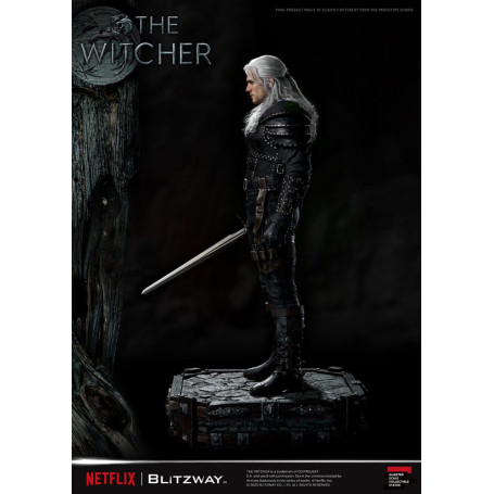 Blitzway - Statua di Geralt di Rivia 1/4 in scala superba - The Witcher