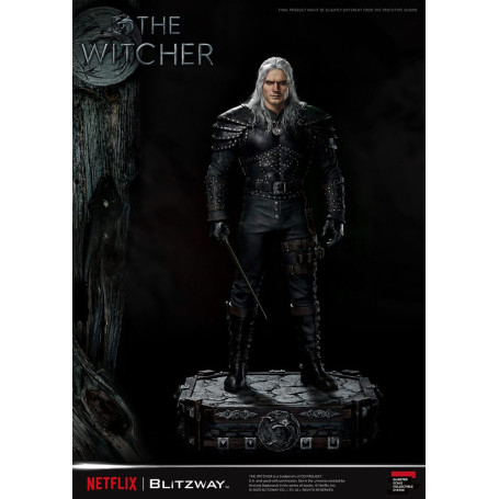 Blitzway - Statua di Geralt di Rivia 1/4 in scala superba - The Witcher