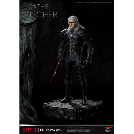 Blitzway - Statua di Geralt di Rivia 1/4 in scala superba - The Witcher