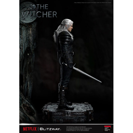 Blitzway - Statua di Geralt di Rivia 1/4 in scala superba - The Witcher