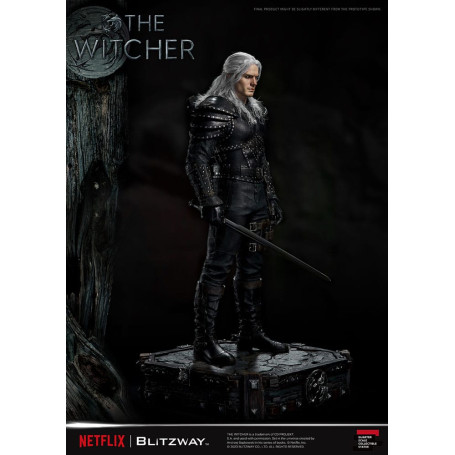 Blitzway - Statua di Geralt di Rivia 1/4 in scala superba - The Witcher
