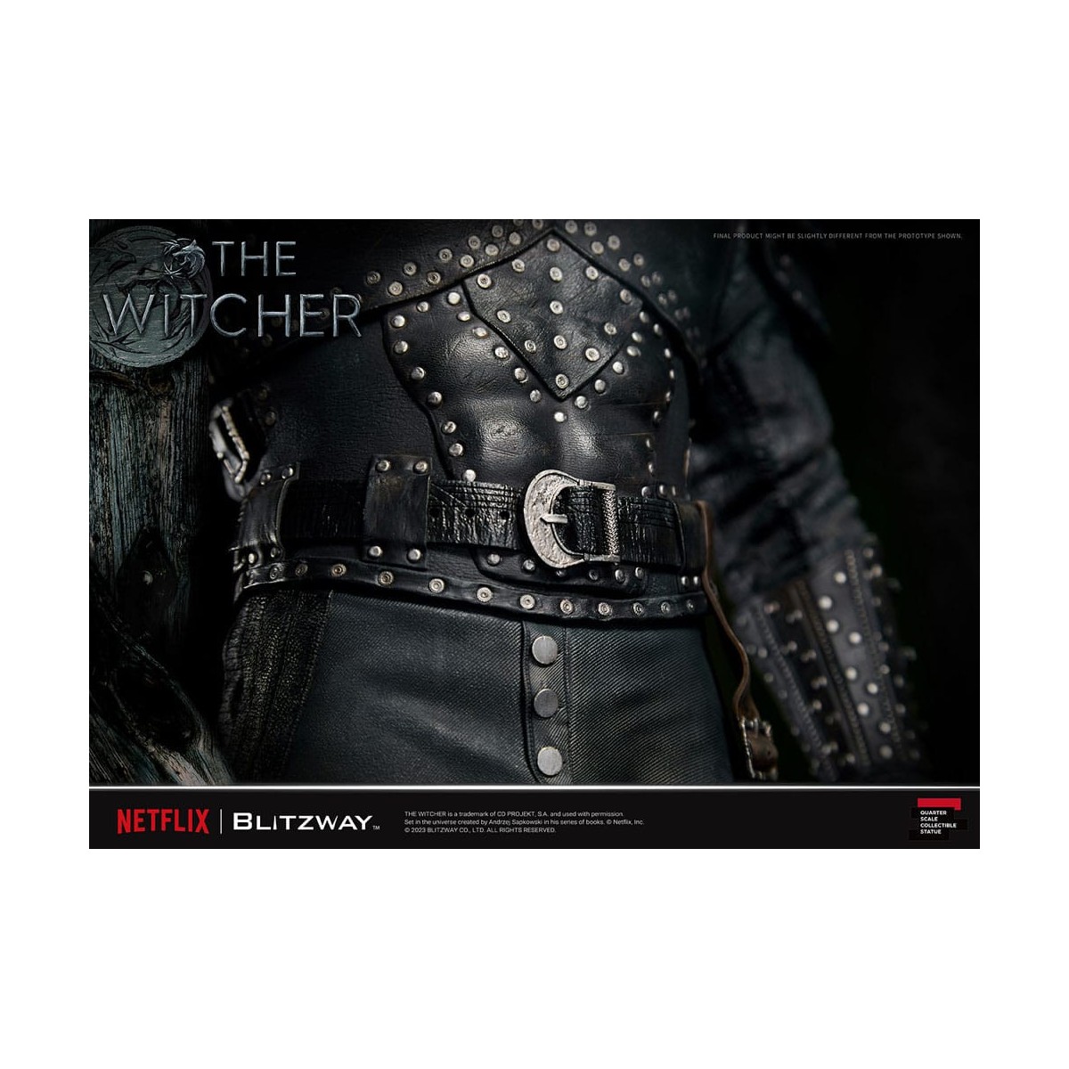 Blitzway - Statua di Geralt di Rivia 1/4 in scala superba - The Witcher
