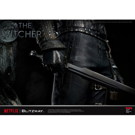 Blitzway - Statua di Geralt di Rivia 1/4 in scala superba - The Witcher