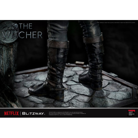 Blitzway - Statua di Geralt di Rivia 1/4 in scala superba - The Witcher