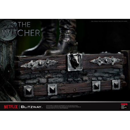 Blitzway - Statua di Geralt di Rivia 1/4 in scala superba - The Witcher