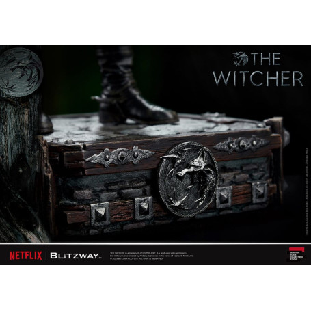 Blitzway - Statua di Geralt di Rivia 1/4 in scala superba - The Witcher