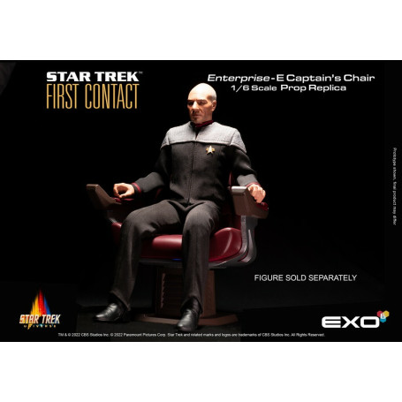 EXO-6 - Star Trek: Il primo contatto - Sedia del capitano in scala 1:6 Replica di scena