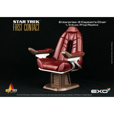 EXO-6 - Star Trek: Il primo contatto - Sedia del capitano in scala 1:6 Replica di scena