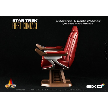 EXO-6 - Star Trek: Il primo contatto - Sedia del capitano in scala 1:6 Replica di scena