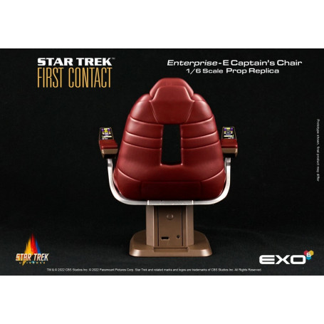 EXO-6 - Star Trek: Il primo contatto - Sedia del capitano in scala 1:6 Replica di scena