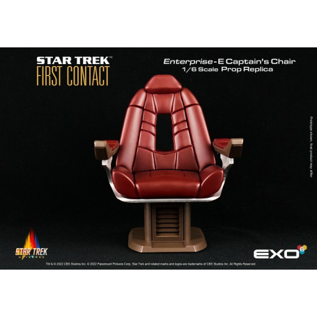 EXO-6 - Star Trek: Il primo contatto - Sedia del capitano in scala 1:6 Replica di scena