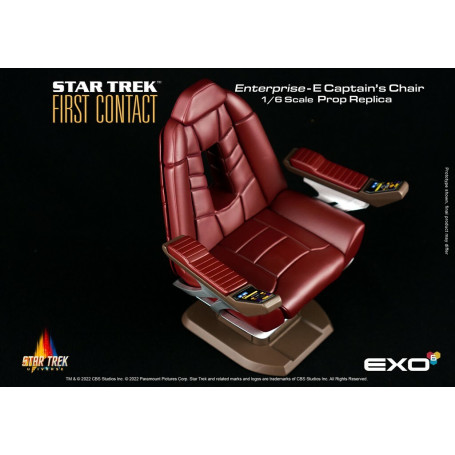 EXO-6 - Star Trek: Il primo contatto - Sedia del capitano in scala 1:6 Replica di scena